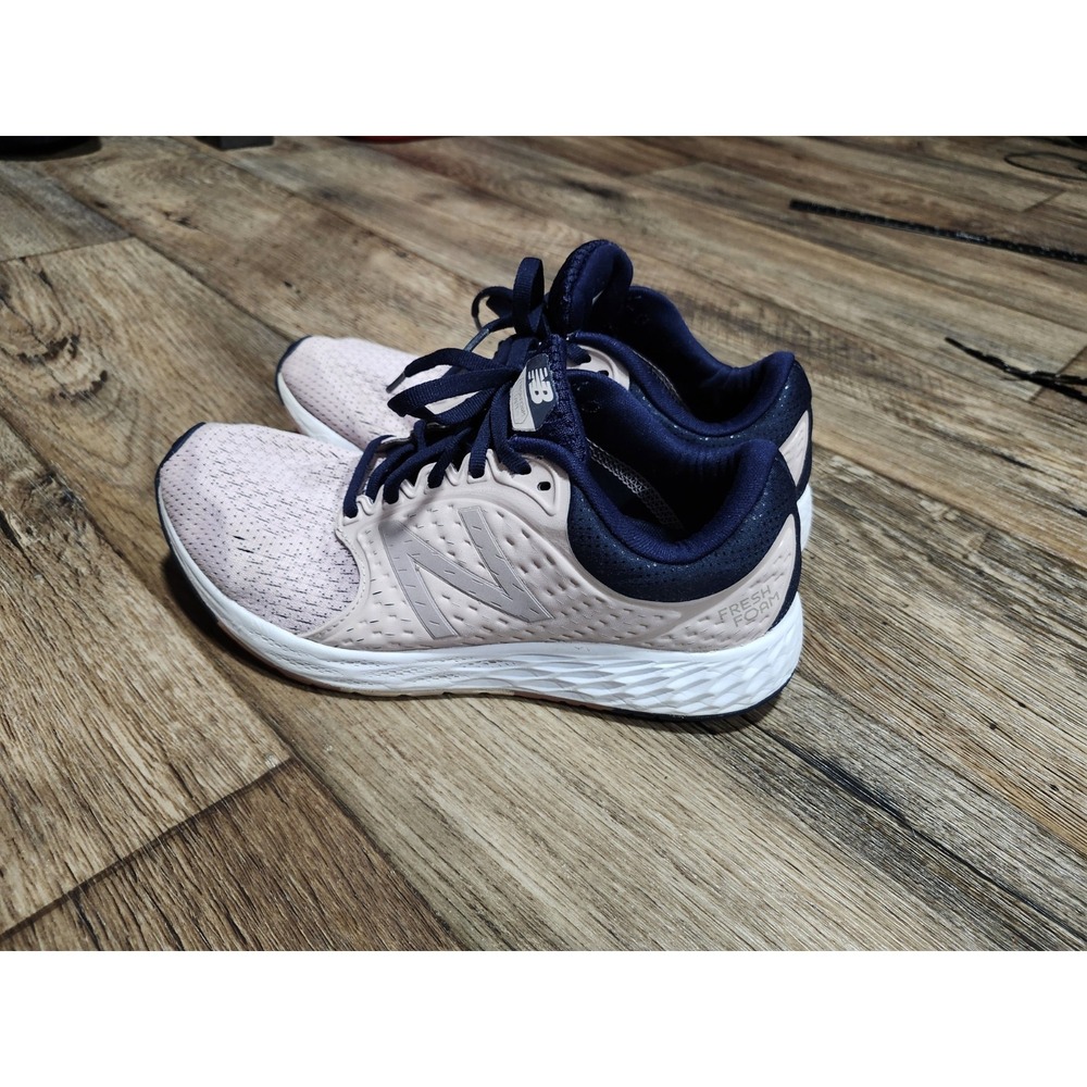 New Balance Women's Fresh Foam Pink Navy Bkue Athletic Running Shoes Size 8 - Picture 13 of 16